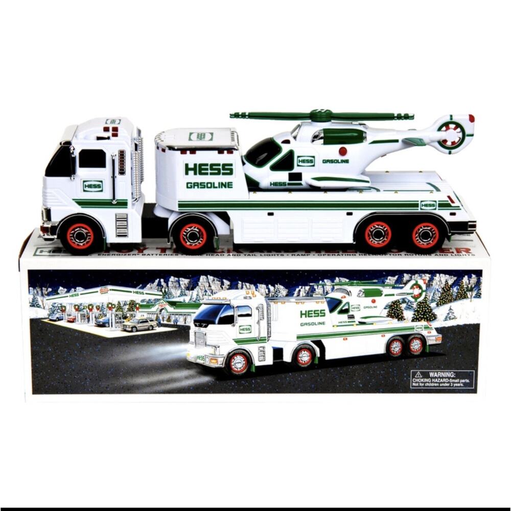 2006 Hess Toy Truck and Helicopter Set RARE collectible NWT